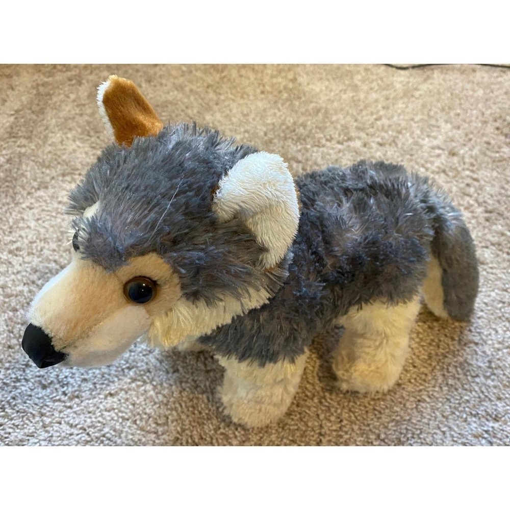 Aurora World Grey Wolf Plush Stuffed Animal 12" SKU3